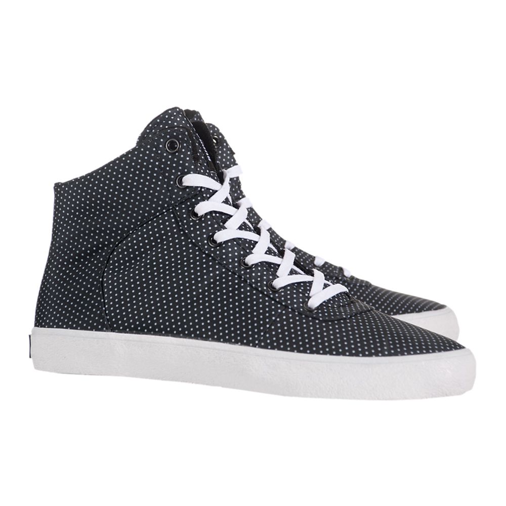 Chaussures de Skate Supra Cuttler Noir Blanche Black/White Homme | OTX-26292121